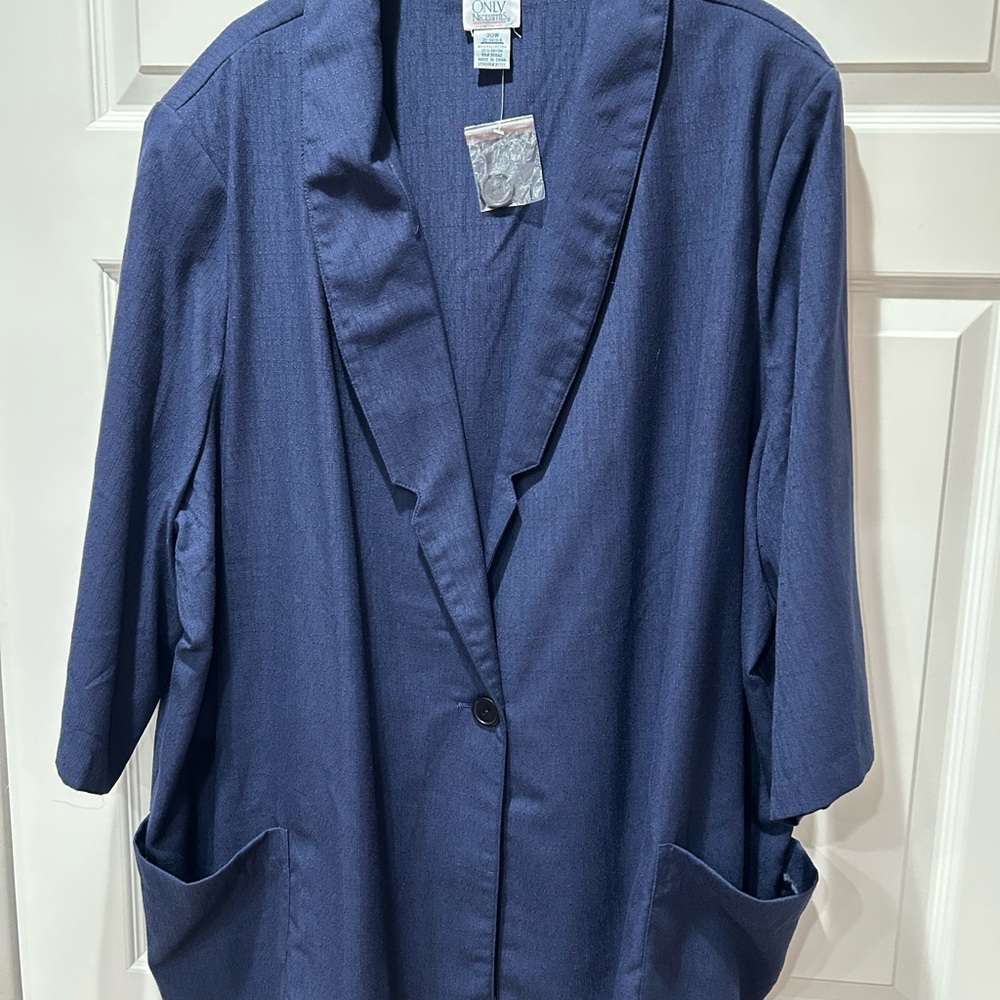 Only Necessities Navy Blazer Jacket NWT